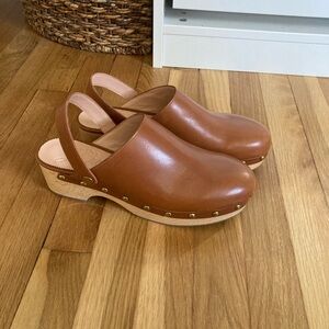 J Crew leather clogs